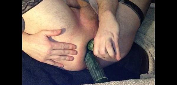  double anal with 2 cucumbers